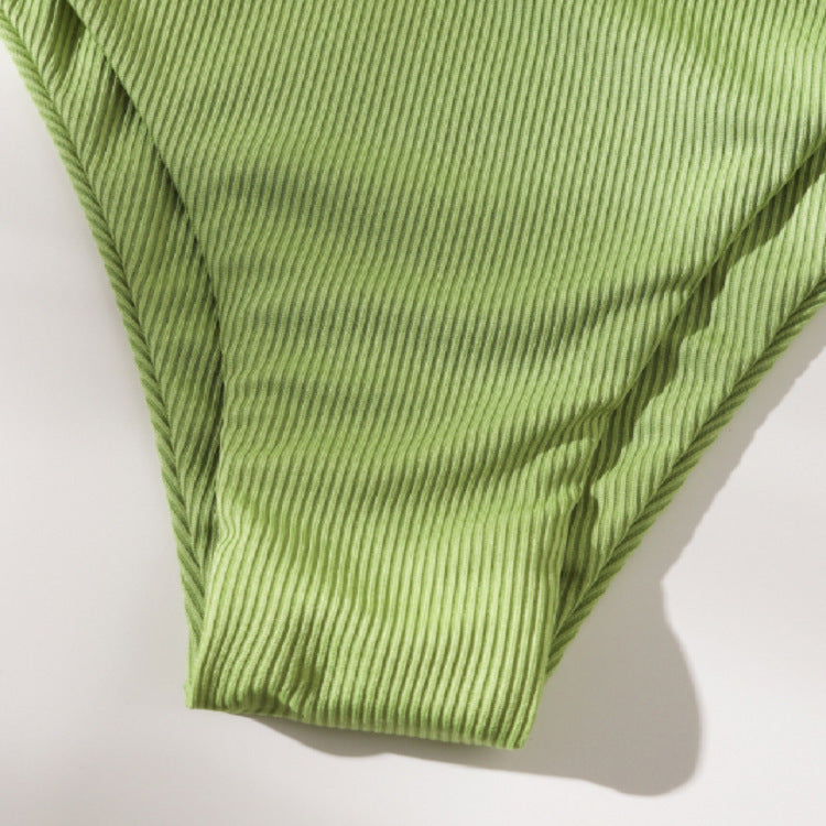 Damen Bandeau-Bikini mit anpassbarem Wickeldetail EB