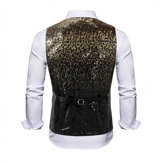 Herren eleganter Paillettenblazer EB