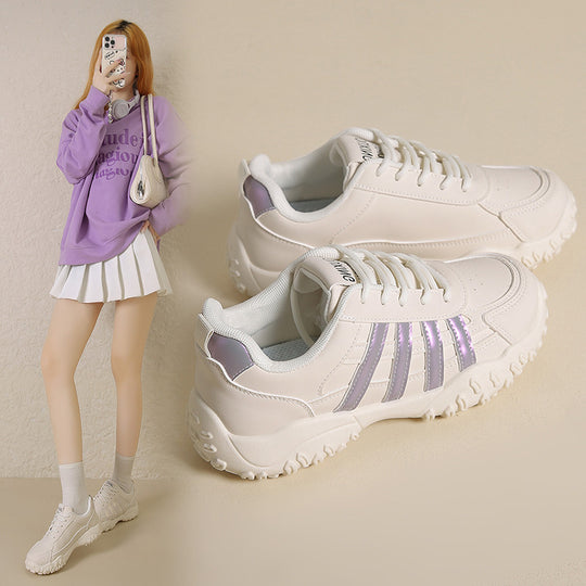 Damen Sportliche Sneakers mit rutschfester Laufsohle und atmungsaktivem Obermaterial EB