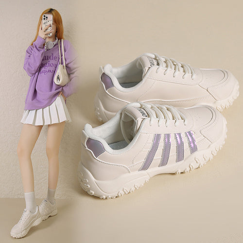 Damen Sportliche Sneakers mit rutschfester Laufsohle und atmungsaktivem Obermaterial EB