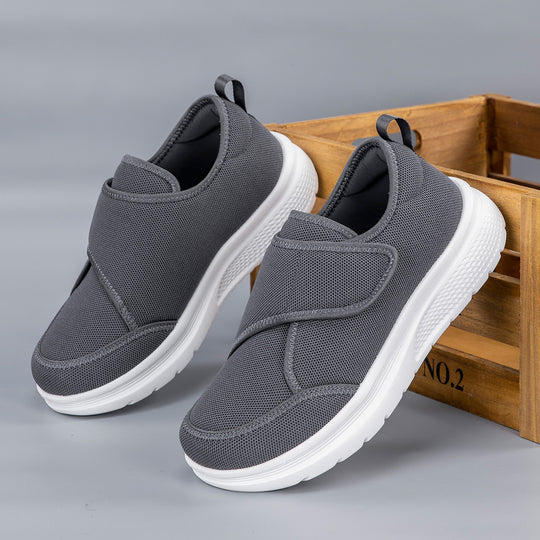 Damen Bequeme Slip-On Sneakers mit atmungsaktivem Mesh-Obermaterial EB