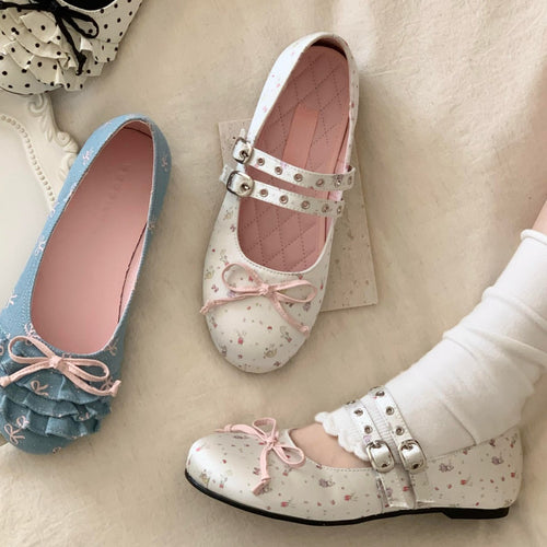 Damen verspielt verzierte Ballerinas EB