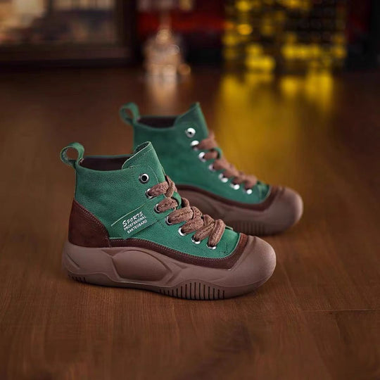 Damen Sportliche High-Top Sneakers mit robustem Obermaterial und rutschfester Sohle EB