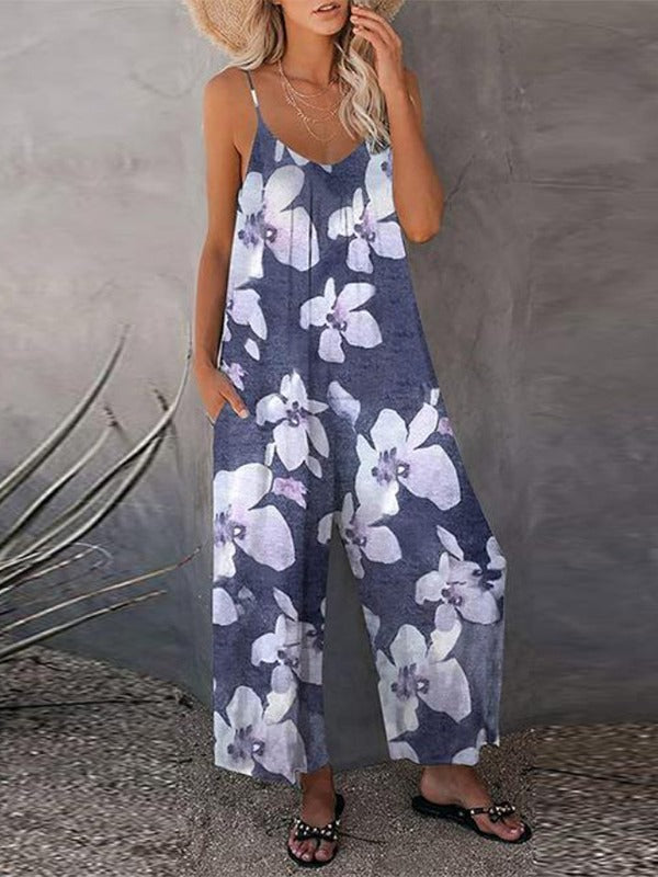 Damen Jumpsuit mit lässigem Schnitt und verstellbaren Trägern EB