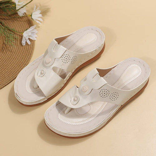 Damen Komfortable Flip-Flop Sandalen mit atmungsaktivem Design EB