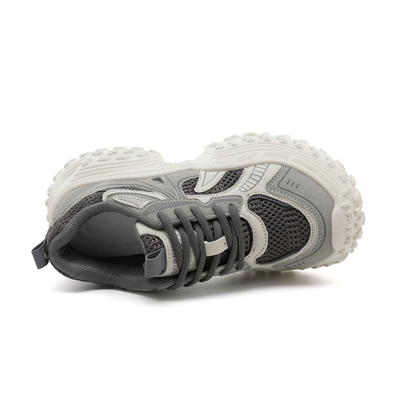 Damen Sportliche Chunky Sneakers mit atmungsaktivem Mesh-Obermaterial und dämpfender Laufsohle EB