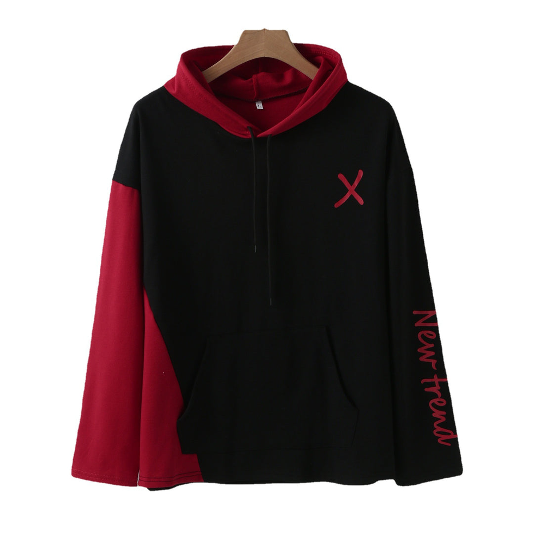 Damen Kapuzenpullover mit modernem Farbblockdesign und praktischer Kängurutasche EB