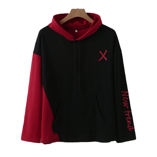 Damen Kapuzenpullover mit modernem Farbblockdesign und praktischer Kängurutasche EB