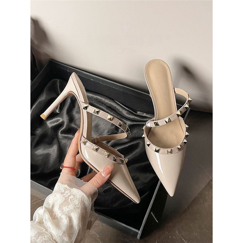 Damen elegante Slingback-Pumps mit modischer Strassverzierung EB