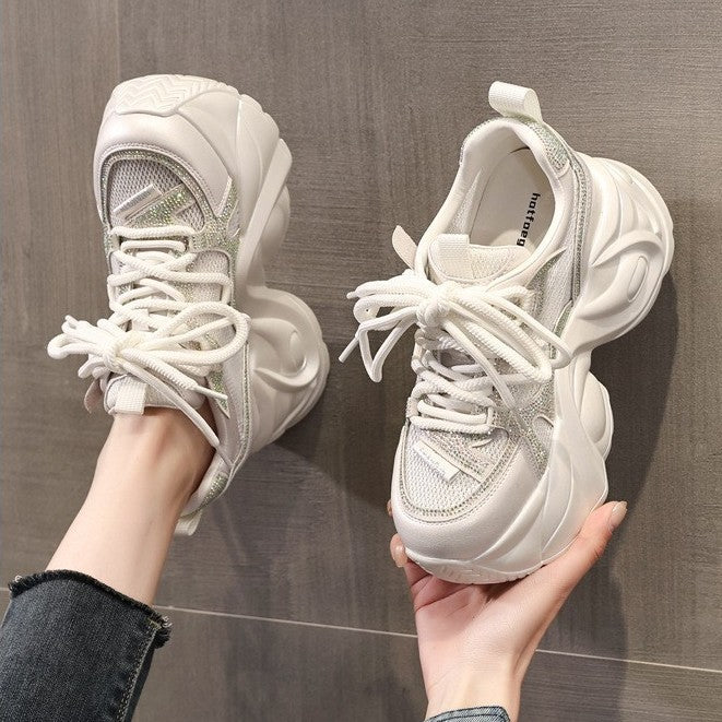 Damen Chunky Sneakers mit futuristischem Design und atmungsaktivem Obermaterial EB