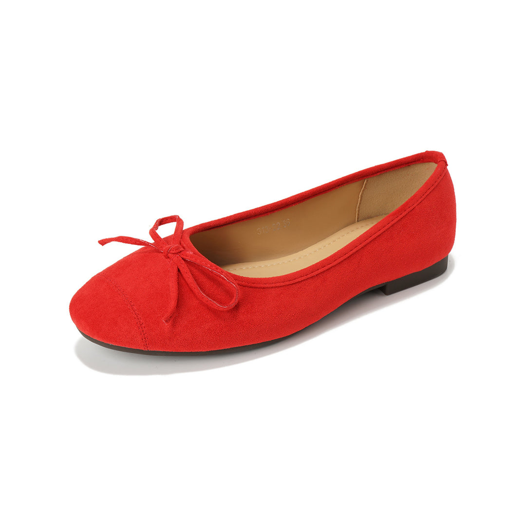 Damen Ballerinas mit eleganter Schleifenverzierung und weicher Innenausstattung EB
