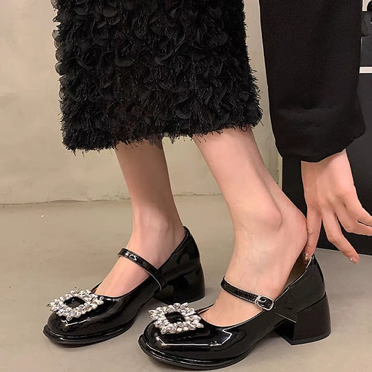 Damen Elegante Slingback-Pumps mit funkelndem Schmuckdetail EB