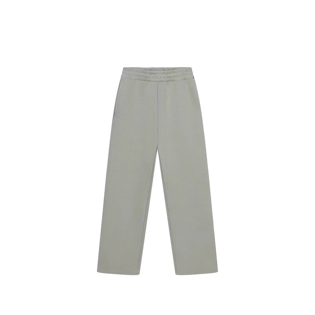 Damen nan weite High‑Waist Loungehose mit hohem Komfortbund, verdeckten Seitentaschen und geradem Bein EB