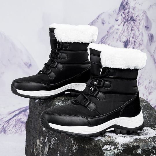EB | Stiefel - Knöchelhöhe - Ge Quiltete Nähte - Fleece Gefüttert