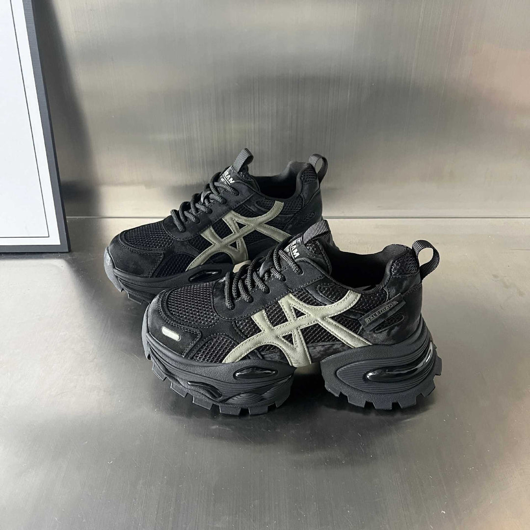 Damen Sportliche Chunky Sneakers mit atmungsaktivem Mesh und robustem Profil EB
