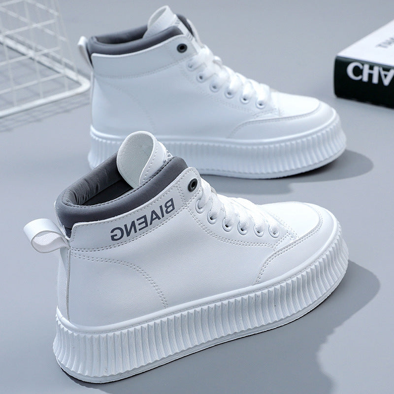 Damen Hohe Modische Sneakers mit dämpfender Sohle EB