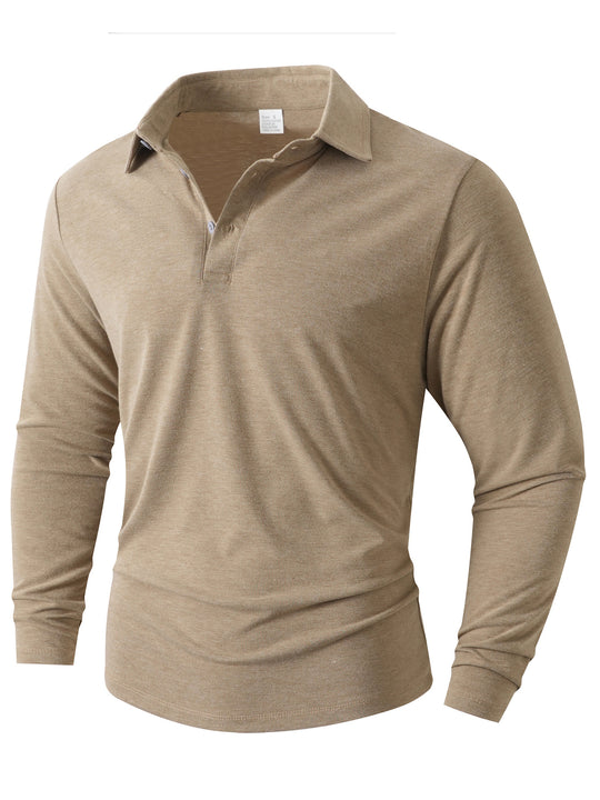 Herren Langarm Poloshirt mit modernem Schnitt EB