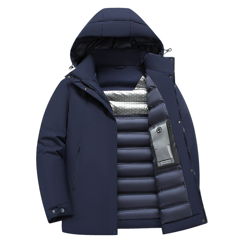 Herren isolierte Funktionsjacke mit kapuze und wasserabweisenden Eigenschaften EB
