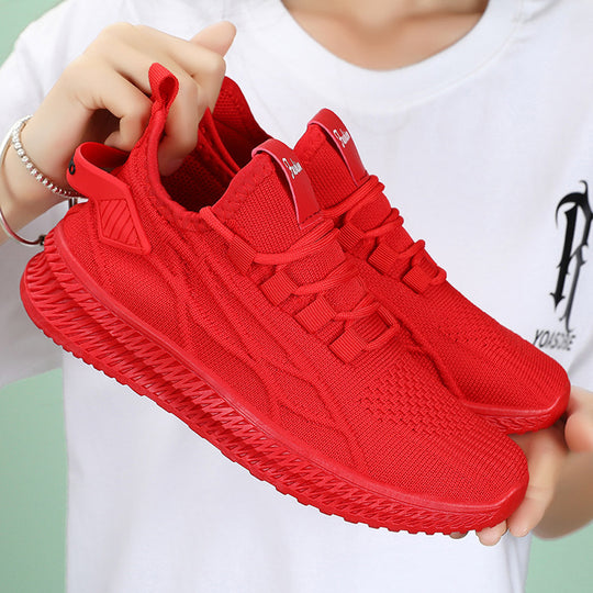Damen Atmungsaktive Sport-Sneaker mit elastischem Obermaterial und dämpfender Sohle EB