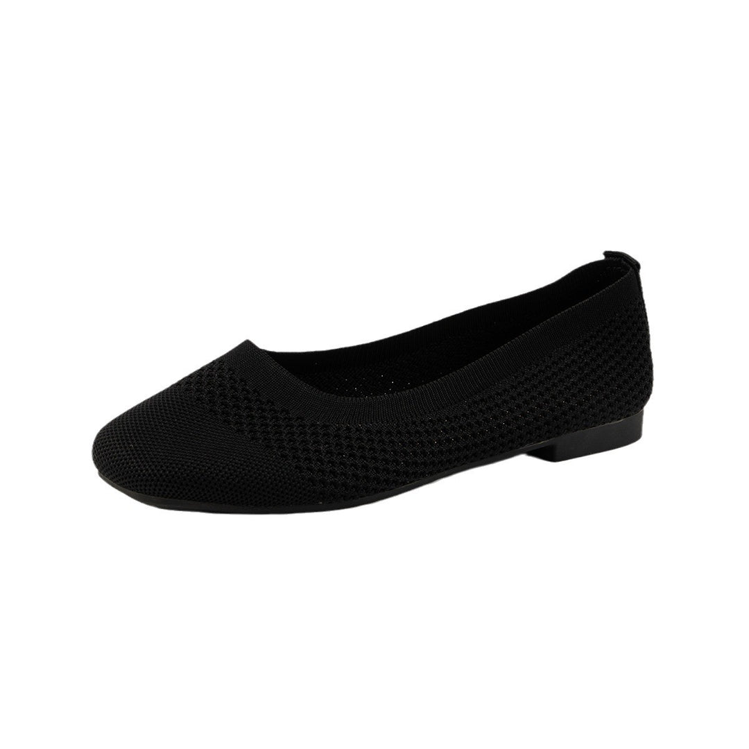 Damen Bequeme Slipper mit atmungsaktivem Strickdesign EB