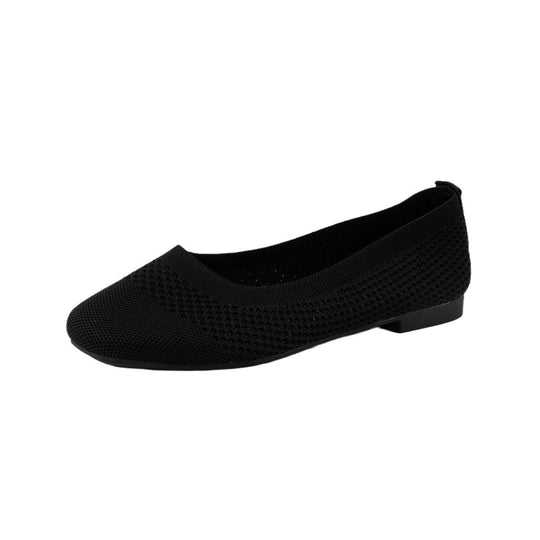 Damen Bequeme Slipper mit atmungsaktivem Strickdesign EB