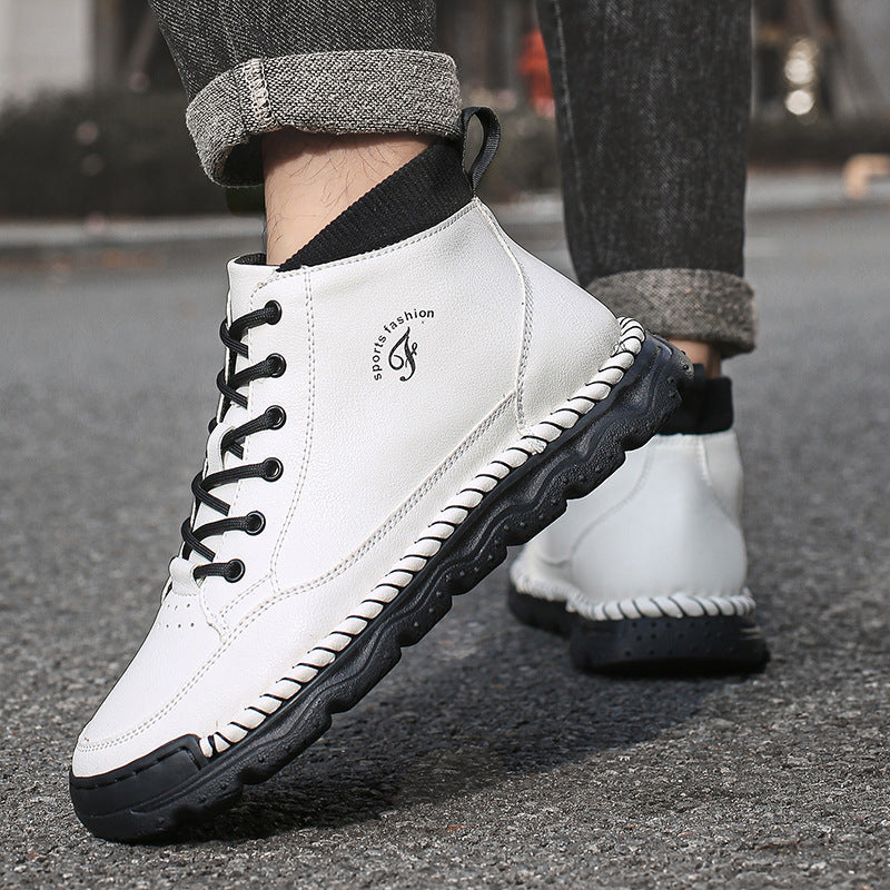 Damen Sportliche Lederstiefeletten EB