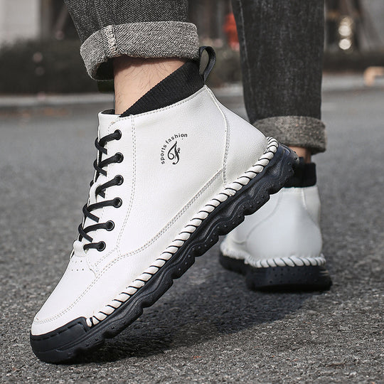 Damen Sportliche Lederstiefeletten EB