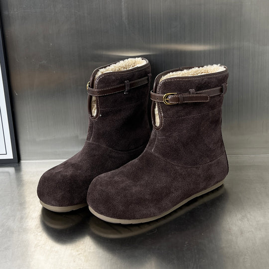 Damen modische und warme Stiefel mit weichem Innenfutter EB