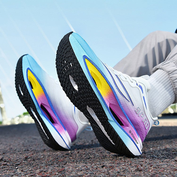 Unisex leichte Laufschuhe mit dämpfender Plattformsohle und atmungsaktivem Obermaterial EB