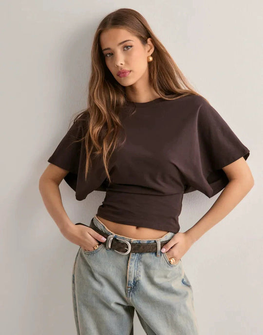 Damen Bequemes Oversized T-Shirt mit modernem Schnitt EB