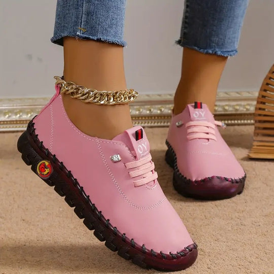 Damen nan flexible faltbare Freizeitsneaker mit stoßdämpfender Profilsohle EB