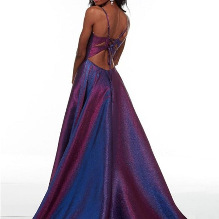Damen Glamouröses Abendkleid mit seitlichem Schlitz EB