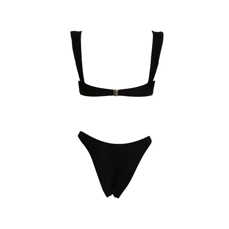 Damen Triangel-Bikini-Set mit elegantem Verschluss EB