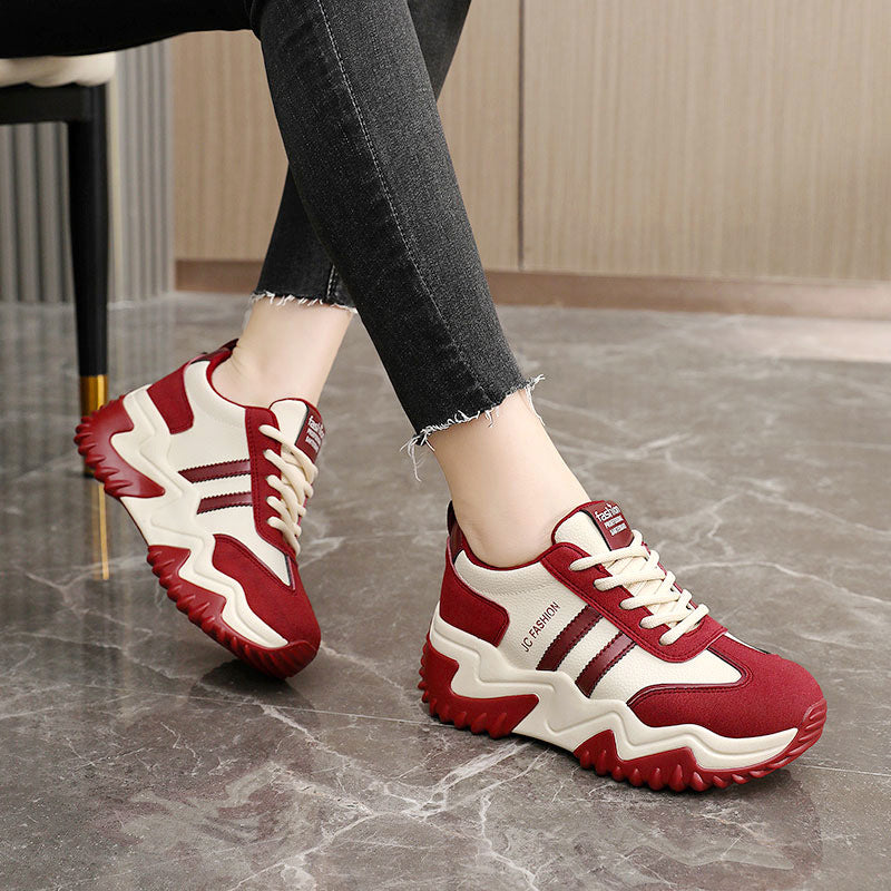 Damen Trendige Chunky Sneakers mit dämpfendem Sohlenprofil EB