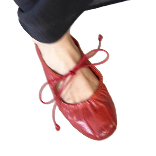 Damen Ballerina-Schuhe mit verspieltem Schnürdesign und bequemer Innensohle EB
