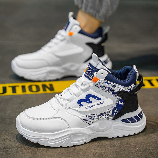 Damen Hohe Sneakers mit modernen grafischen Akzenten und stabiler Sohle EB