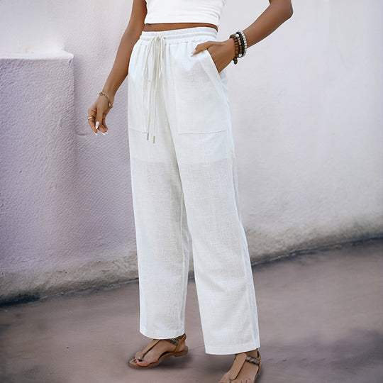 Damen Bequeme Freizeithose mit praktischen aufgesetzten Taschen EB