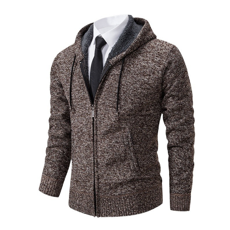 Herren Strickjacke mit modernem Schnitt und praktischem Reißverschluss EB