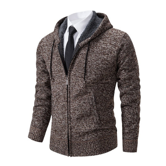 Herren Strickjacke mit modernem Schnitt und praktischem Reißverschluss EB