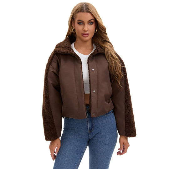 Damen Freizeitjacke mit kuscheligem Fleecebesatz EB