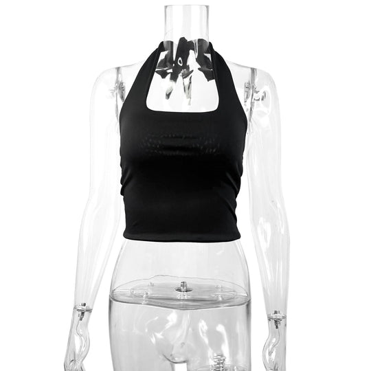 Damen Hochgeschlossenes Tanktop mit Quadrat-Ausschnitt EB
