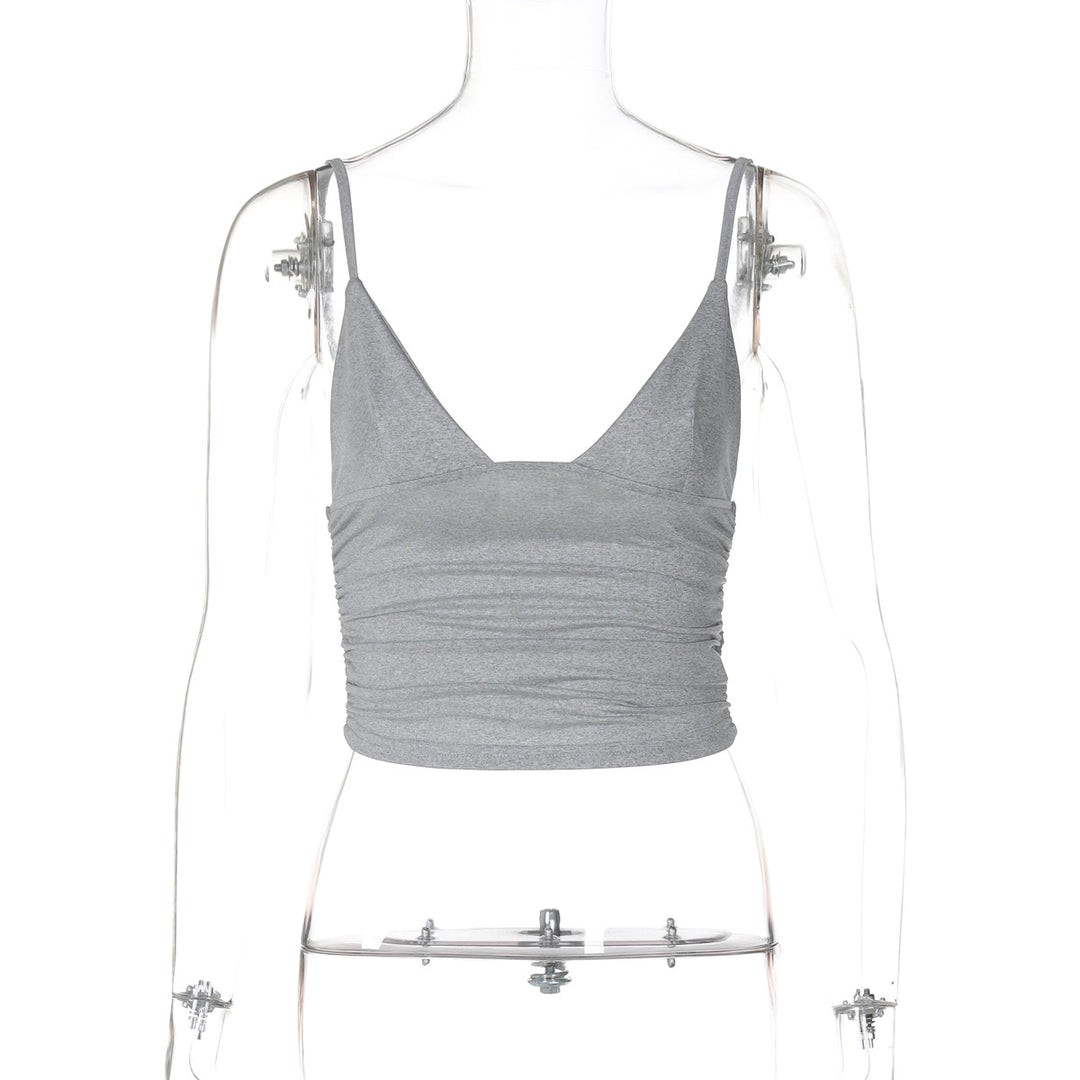 Damen Crop-Top mit asymmetrischem Schnitt und figurbetonter Silhouette EB
