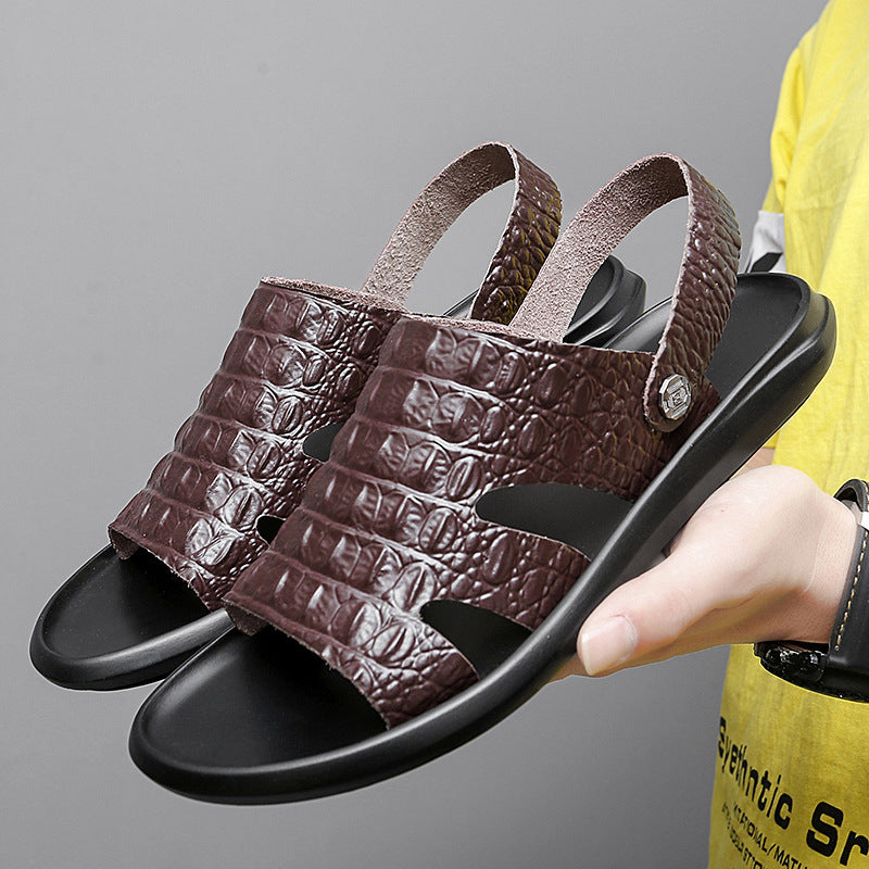 Herren Komfortable Ledersandalen mit ergonomischem Design EB