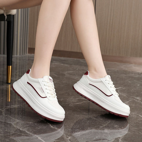 Damen modische Plateau-Sneaker mit bequemer Dämpfung und schickem Design EB