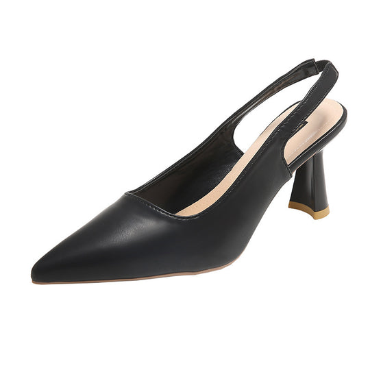 Damen Slingback-Pumps mit elegantem, geschwungenem Absatz und schmaler Zehenpartie EB