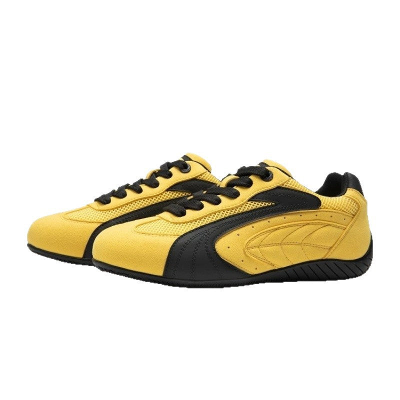 Damen Sportliche Freizeitsneaker mit atmungsaktiven Mesh-Einsätzen und robustem Wildlederoberteil EB