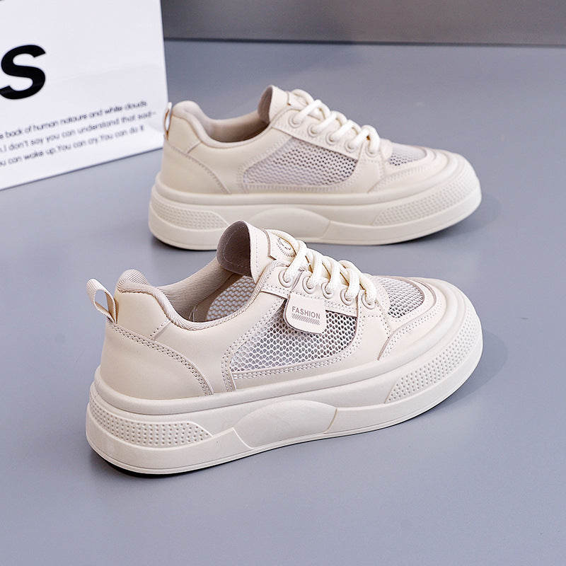 Damen modische Sport Sneakers mit atmungsaktivem Mesh-Obermaterial und flexibler Sohle EB