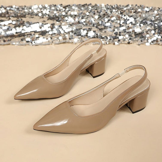 Damen Elegante Slingback-Pumps mit funkelndem Dekor EB