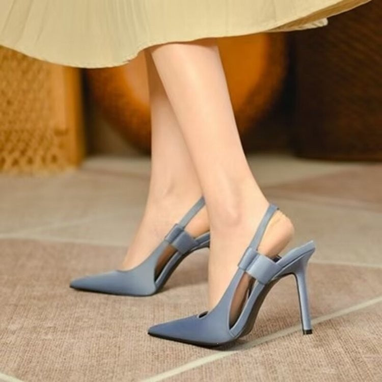 Damen Elegante Slingback Pumps mit spitzem Zehenbereich EB
