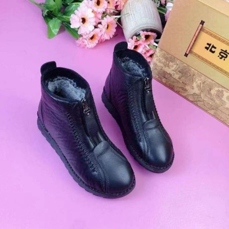 Damen Winterstiefel mit robuster Sohle und warmem Futter EB